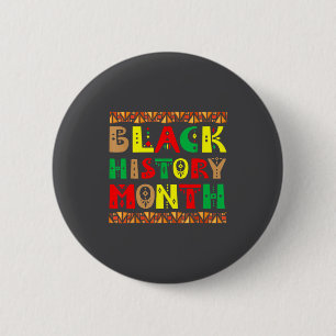 Melanine Afrikaanse wortels Black History Month cu Ronde Button 5,7 Cm