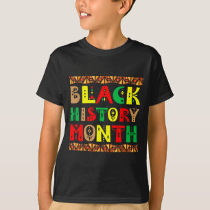 Melanine Afrikaanse wortels Zwarte Geschiedenis Ma T-shirt