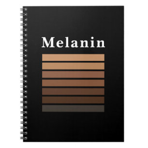 Melanine Afro-Amerikaanse Maand van de Zwarte Gesc Notitieboek