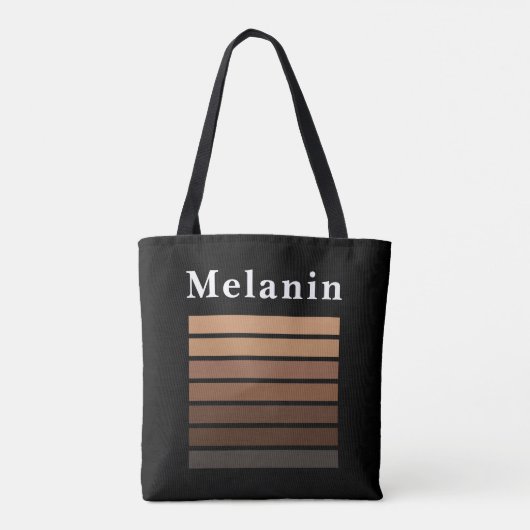 Melanine Afro-Amerikaanse Maand van de zwarte gesc Tote Bag (Achterkant)