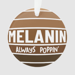 Melanine Altijd Poppin Zwart Geschiedenis Bruh Sis Ornament