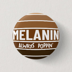 Melanine Altijd Poppin Zwart Geschiedenis Bruh Sis Ronde Button 3,2 Cm