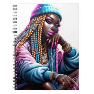 Melanine Amerikaanse Urbane Mode Vrouw Notitieboek