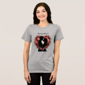 MELANINE BLOEIT OP VALENTIJN Tri-Blend SHIRT (Voorkant volledig)