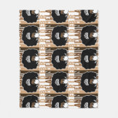 Melanine bruid met Afro Fleece Deken (Voorkant)