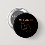 Melanine Chemische Structuur Molecule Formule Afri Ronde Button 5,7 Cm (Voorkant /achterkant)