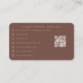 Melanine Chic Afro-Amerikaanse nagelsalon Visitekaartje (Achterkant)