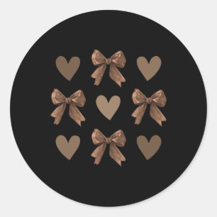 Melanine Coquette Boog Afrikaanse Amerikaanse Vrou Ronde Sticker