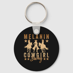 Melanine Cowgirls Afrikaanse Melanine Cowgirl Swag Sleutelhanger