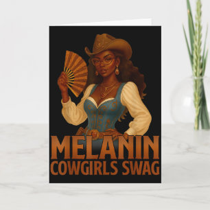 Melanine Cowgirls Zwarte Geschiedenis Afrikaanse M Kaart