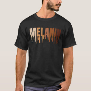 Melanine donkere huidskleur en trots Afrika 1 T-shirt