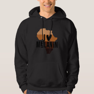 Melanine Elke Schaduw Doodt Houd Van Je Huid Zwart Hoodie
