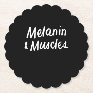 Melanine en Muscles Black zijn prachtig vormgegeve Kartonnen Onderzetters