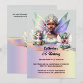 Melanine fee shimmer vleugels betoverde pixies kaart (Voorkant / Achterkant)