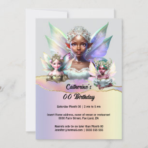 Melanine fee shimmer vleugels betoverde pixies kaart