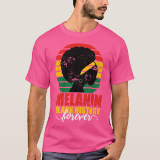 Melanine geschiedenis maand voor altijd Zwarte lie T-shirt
