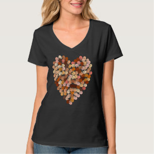 Melanine handen hart zwarte geschiedenis maand Afr T-shirt