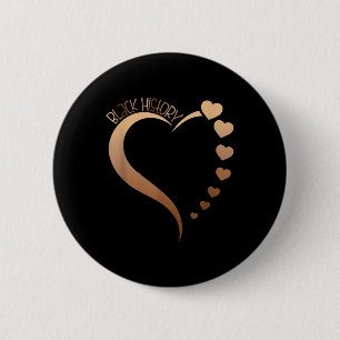 Melanine Hart Zwart Geschiedenis Maand Trots Zwart Ronde Button 5,7 Cm