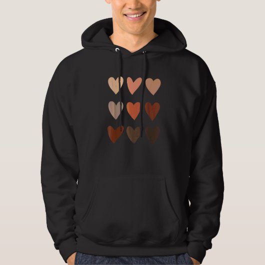 Melanine huidtoon Hartelijk dank voor de zwarte ge Hoodie (Voorkant)