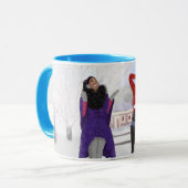 Melanine in de sneeuw | winter | Mode meisjes | Mok (Voorkant links)