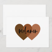 melanine kaart (Voorkant / Achterkant)