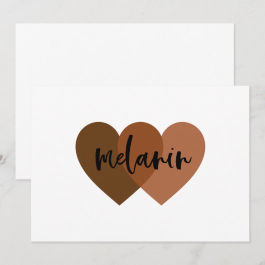 melanine kaart (Voorkant / Achterkant)