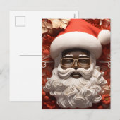 Melanine Kerstmis Chocolade Zwart Sinterklaas Plez Feestdagenkaart (Voorkant / Achterkant)