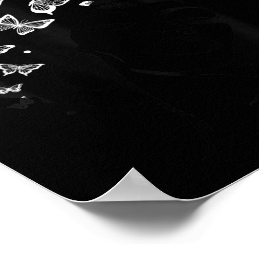 Melanine Koningin Afro-Amerikaans Sterk Zwart Natu Poster (Hoek)