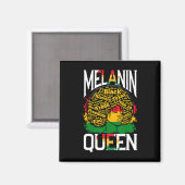 Melanine Koningin Vrouw  Magneet (Voorkant / Achterkant)