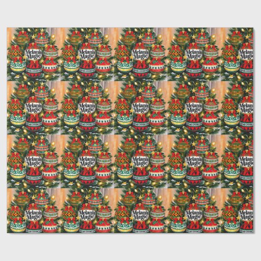 Melanine Magic Christmas Wrapping Paper Cadeaupapier (Vlak)