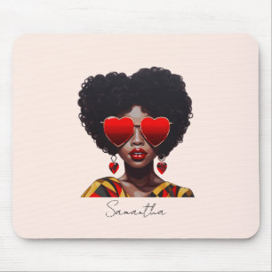 Melanine Magic: Zwarte Koningin Rocking Heart Shad Muismat