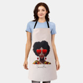 Melanine Magic: Zwarte Koningin Rocking Heart Shad Schort (Gedragen)