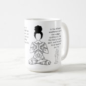 Melanine Meditation Motivatie Quote Coffee Mok (Voorkant rechts)