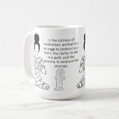 Melanine Meditation Motivatie Quote Coffee Mok (Voorkant links)