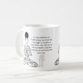 Melanine Meditation Motivatie Quote Coffee Mok (Voorkant links)