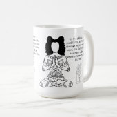 Melanine Meditation Motivatie Quote Coffee Mok (Voorkant rechts)