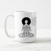 Melanine Meditation Motivatie Quote Coffee Mok (Links)
