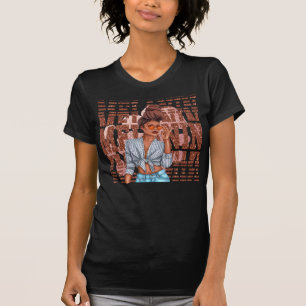 Melanine Nep Glitter Chic Zwarte Vrouw Glam T-shirt