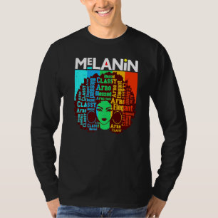 Melanine Poppin Noodlijdend Zwarte Koninginnen Zus T-shirt