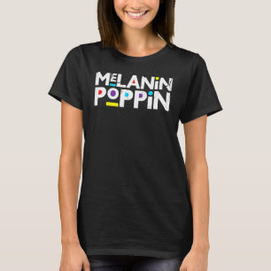 Melanine Poppin Noodlijdend Zwarte Koninginnen Zus T-shirt