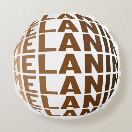 Melanine Poppin Zwart Geschiedenis Maand Bruh Sist Rond Kussen