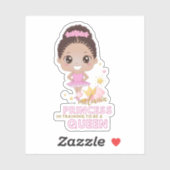 Melanine Prinses Opleiding tot Koningin Balletdans Sticker (Vel)