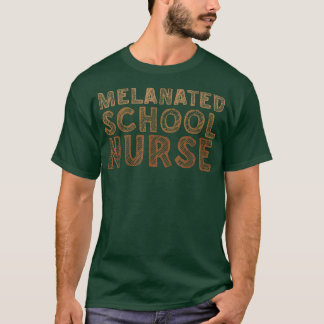Melanine School verpleegster Melanin African Nurse T-shirt