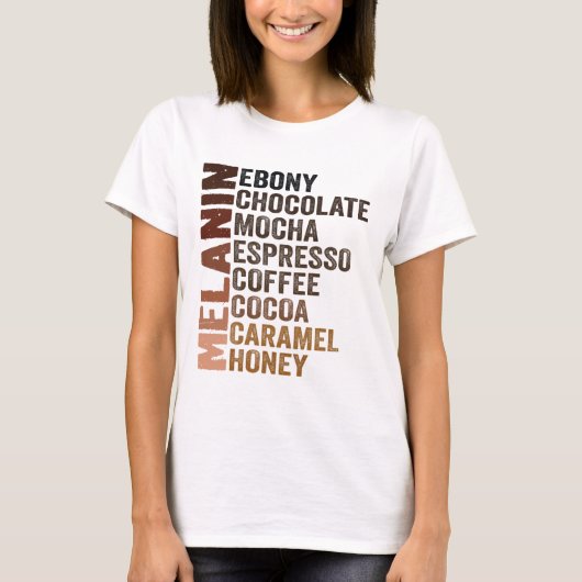 Melanine T-shirts Grappige Juneteenth Vrouwen Zwar (Voorkant)