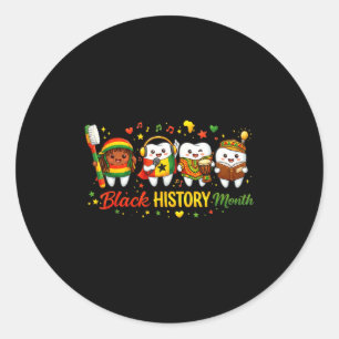 Melanine Tandarts Juneteenth Tandheelkundig Grappi Ronde Sticker