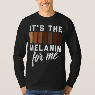 Melanine voor mij Zwarte Pride BHM Afrikaanse Mann T-shirt