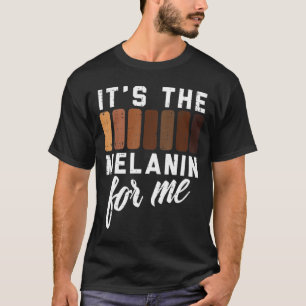Melanine voor mij Zwarte Pride BHM Afrikaanse Mann T-shirt