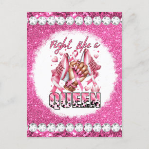 Melanine vrouw borstkanker krijger overlevende zwa briefkaart