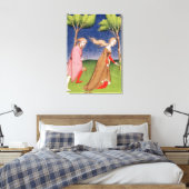 Melanion races tegen Atalanta Canvas Afdruk (Insitu (Slaapkamer))