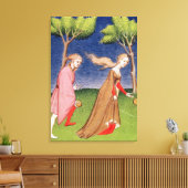 Melanion races tegen Atalanta Canvas Afdruk (Insitu (Woonkamer))